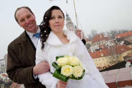 výhled z Jezuitské zahrady | Český Krumlov