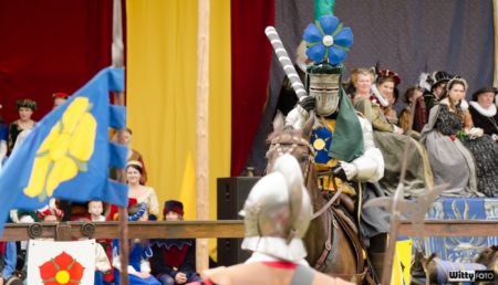 rytířský turnaj dělení růží (16:00-17:00), Pivovarské zahrady | Český Krumlov, Slavnosti pětilisté růže 2014