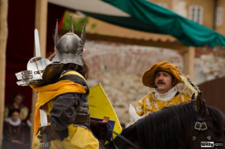rytířský turnaj dělení růží (16:00-17:00), Pivovarské zahrady | Český Krumlov, Slavnosti pětilisté růže 2014