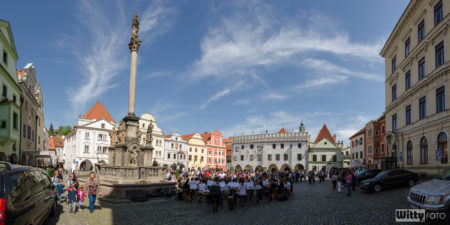 dechový orchestr ZUŠ na náměstí Svornosti | Český Krumlov