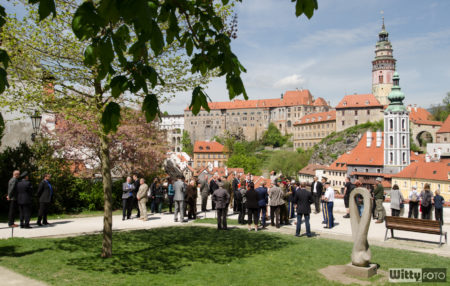 tiskovka v Jezuitské zahradě | Český Krumlov
